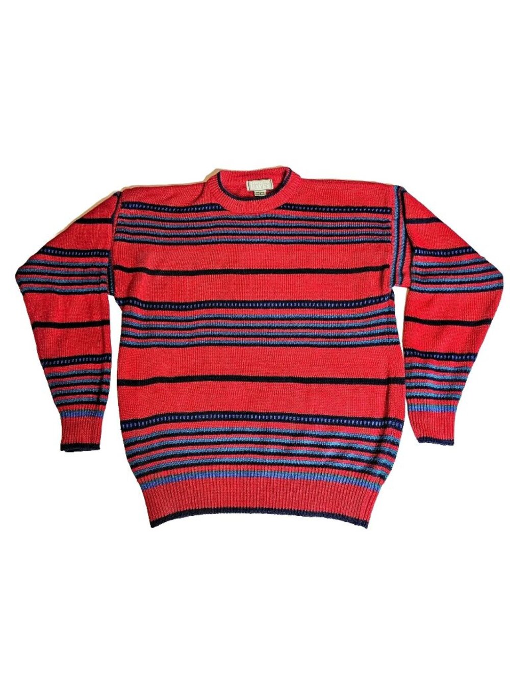 Christopher Hayes Striped Long Sleeve Pullover Sweater Vintage 1990s  Men's Med